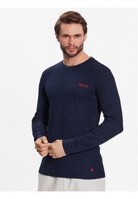 Polo Ralph Lauren Longsleeve 714899615002 Granatowy Regular Fit. Typ kołnierza: polo. Kolor: niebieski. Materiał: bawełna, syntetyk. Długość rękawa: długi rękaw