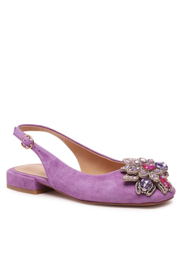 Sandały Alma En Pena V23190 Violet. Kolor: fioletowy. Materiał: zamsz, skóra