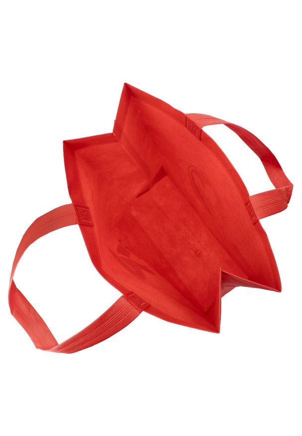 Torba zakupowa damska Rieker, z materiału syntetycznego o prostej otwartej formie z dwoma uchwytami do noszenia w dłoni lub na ramieniu lekka i prakt. Kolor: czerwony. Styl: casual, elegancki. Rodzaj torebki: na ramię