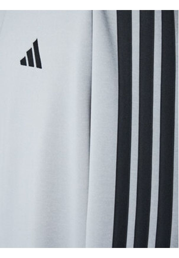 Adidas - adidas Dres Basic 3-Stripes JI8876 Szary Regular Fit. Kolor: szary. Materiał: syntetyk