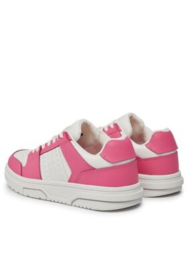 Tommy Jeans Sneakersy Tjw Skate Sneaker Mat Mix EN0EN02501 Różowy. Kolor: różowy. Materiał: skóra. Sport: skateboard