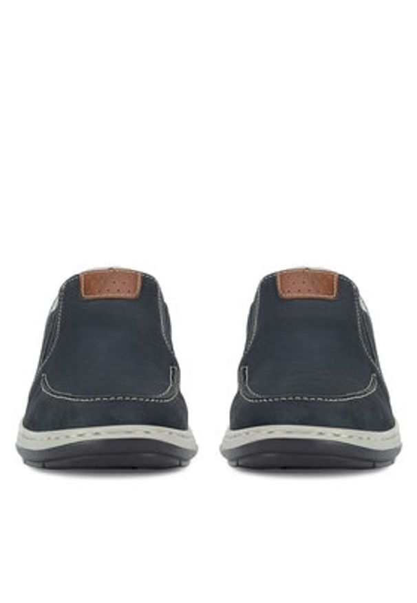 Rieker Półbuty 17360-15 Granatowy. Kolor: niebieski. Materiał: nubuk, skóra