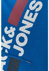 Jack & Jones - Bluza bawełniana. Okazja: na co dzień. Kolor: niebieski. Materiał: bawełna. Wzór: nadruk. Styl: casual #5