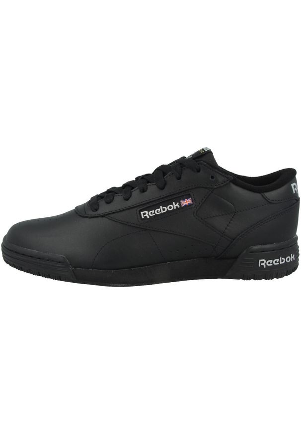 Buty do chodzenia męskie Reebok Exofit czarne. Zapięcie: sznurówki. Kolor: szary, wielokolorowy, czarny. Materiał: skóra, materiał. Szerokość cholewki: normalna. Sport: turystyka piesza