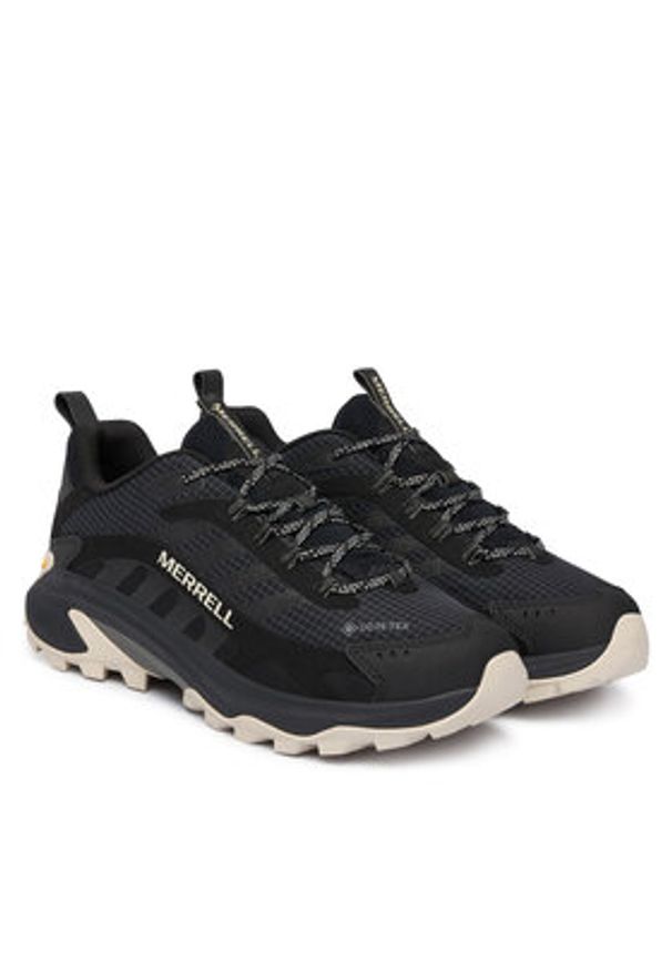 Merrell Sneakersy Moab Speed 2 Gtx J500453 Czarny. Kolor: czarny. Materiał: materiał