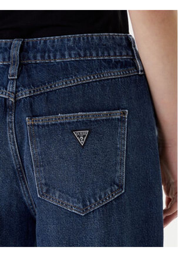 Guess Jeansy W6RA82 D3Y0L Niebieski Wide Fit. Kolor: niebieski