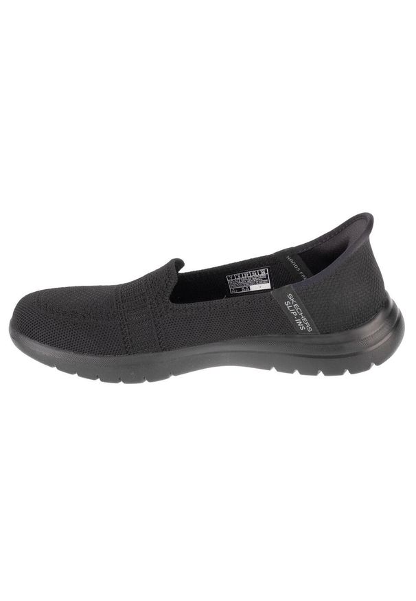 skechers - Buty do chodzenia damskie Skechers 138181BBK. Kolor: czarny. Materiał: materiał, syntetyk. Szerokość cholewki: normalna. Sport: turystyka piesza