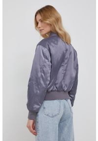 Calvin Klein Jeans Kurtka dwustronna damska kolor szary przejściowa. Okazja: na co dzień. Kolor: szary. Materiał: materiał, włókno. Wzór: gładki. Styl: casual #4