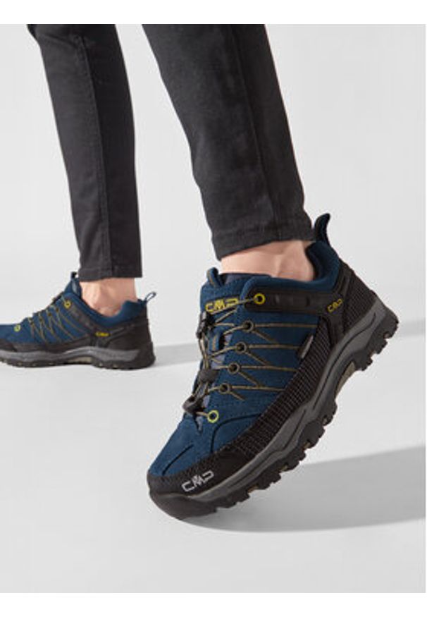 CMP Trekkingi Kids Rigel Low Trekking Shoes Wp 3Q13244 Granatowy. Kolor: niebieski. Materiał: zamsz, skóra. Sport: turystyka piesza
