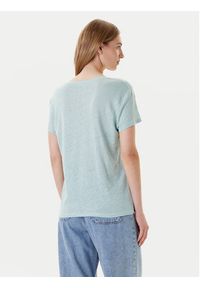 United Colors of Benetton - United Colors Of Benetton T-Shirt 37UJD401Q Zielony Regular Fit. Kolor: zielony. Materiał: len