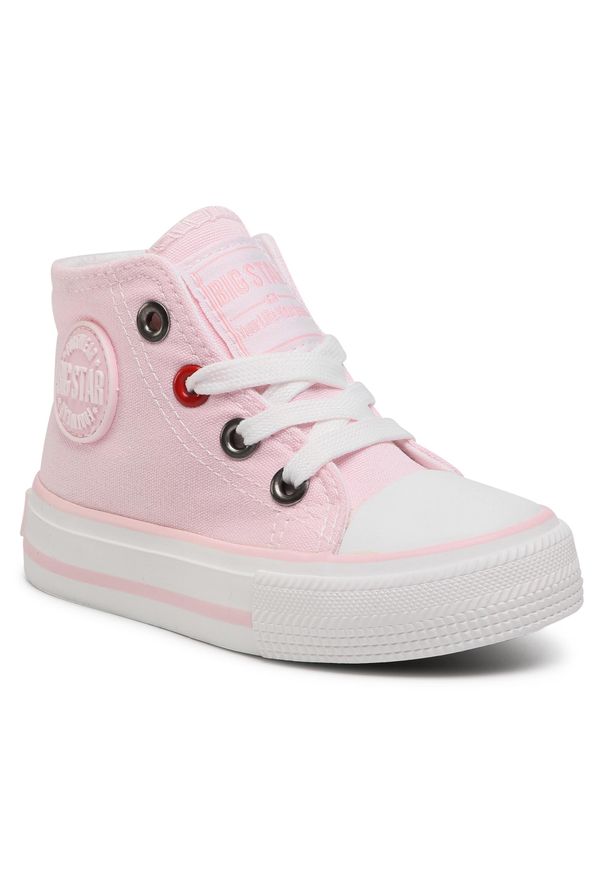 BIG STAR SHOES - Trampki Big Star Shoes HH374087 Pink. Kolor: różowy. Materiał: materiał