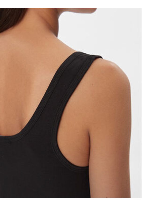 Calvin Klein Jeans Top Institutional J20J221064 Czarny Slim Fit. Kolor: czarny. Materiał: bawełna