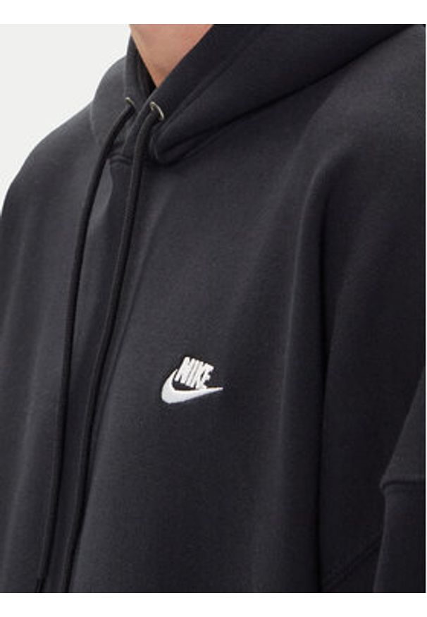 Nike Bluza Terry HJ1816 Czarny Oversize. Kolor: czarny. Materiał: bawełna