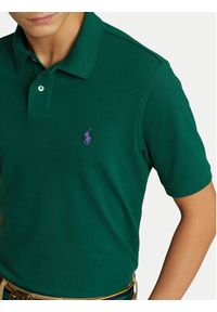 Polo Ralph Lauren Polo 710782592016 Zielony Custom Slim Fit. Typ kołnierza: polo. Kolor: zielony. Materiał: bawełna #3