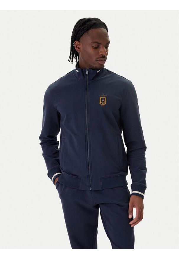 Aeronautica Militare Bluza 261FE2089UF00674 Granatowy Regular Fit. Kolor: niebieski. Materiał: bawełna