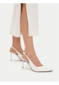 Eva Minge Szpilki EO-LILLY-LT2131-1-1 Écru. Kolor: kremowy. Materiał: syntetyk, skóra. Obcas: na szpilce #9