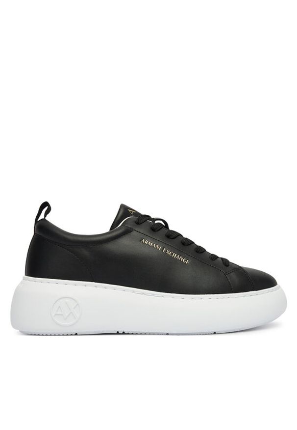 Armani Exchange Sneakersy XW002790 AF11912 UC001 Czarny. Kolor: czarny. Materiał: skóra