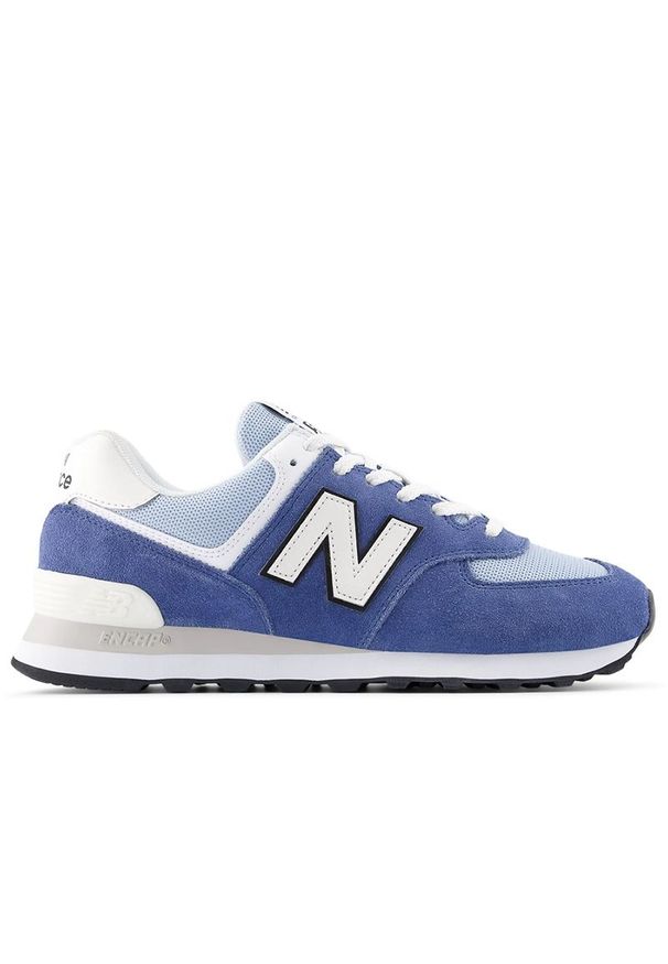 Buty unisex New Balance U5747JD - niebieskie. Kolor: niebieski. Materiał: syntetyk, materiał, skóra, guma, zamsz. Szerokość cholewki: normalna. Model: New Balance 574