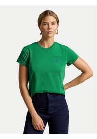 Polo Ralph Lauren T-Shirt 211B14605022 Zielony ciemny Classic Fit. Typ kołnierza: polo. Kolor: zielony. Materiał: bawełna #1