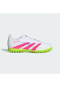 Adidas - Buty Predator Club TF Kids. Kolor: żółty, biały, wielokolorowy, różowy. Materiał: materiał