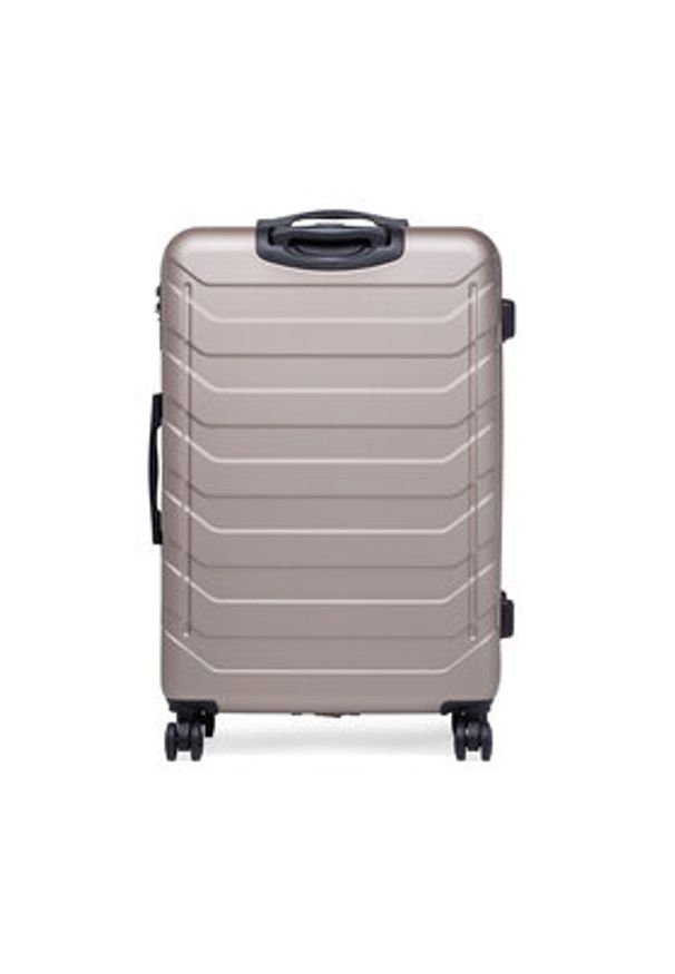 Gino Rossi - GINO ROSSI Walizka duża CEO-GIN-L-002-05-GOLD Złoty. Kolor: złoty. Materiał: materiał