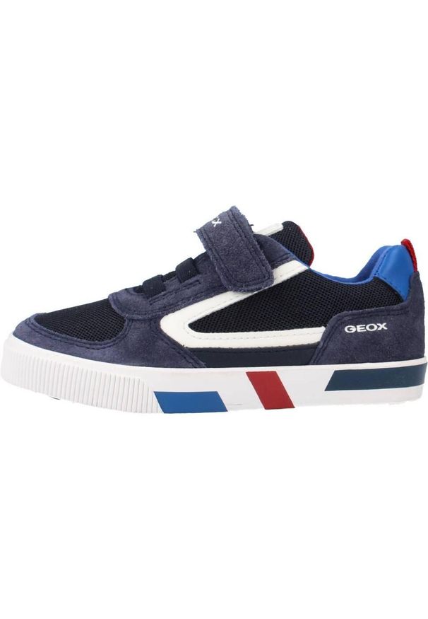Geox - Buty GEOX B KILWI BOY B Niebieski. Kolor: niebieski. Materiał: tkanina. Sport: turystyka piesza