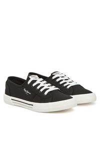 Pepe Jeans Tenisówki Brady Basic W PLS31287 Czarny. Kolor: czarny. Materiał: materiał #5