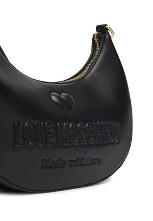 Love Moschino - LOVE MOSCHINO Torebka JC4219PP0MKF0000 Czarny. Kolor: czarny. Materiał: skórzane