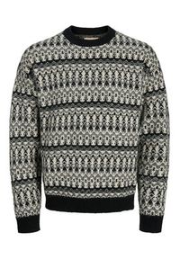 Jack & Jones Sweter Blumax 12286244 Czarny Relaxed Fit. Kolor: czarny. Materiał: syntetyk #4