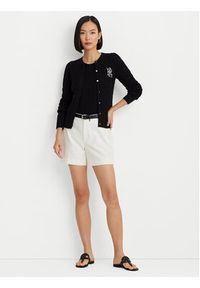 Lauren Ralph Lauren Kardigan 200932225003 Czarny Slim Fit. Kolor: czarny. Materiał: bawełna #5