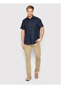 BOSS - Boss Chinosy Schino D 50470813 Beżowy Slim Fit. Kolor: beżowy. Materiał: bawełna