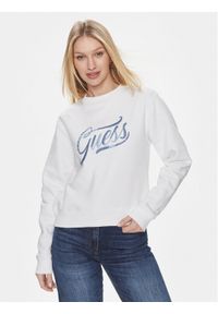 Guess Bluza Cn Stones Logo W4RQ14 KB681 Biały Relaxed Fit. Kolor: biały. Materiał: bawełna #1