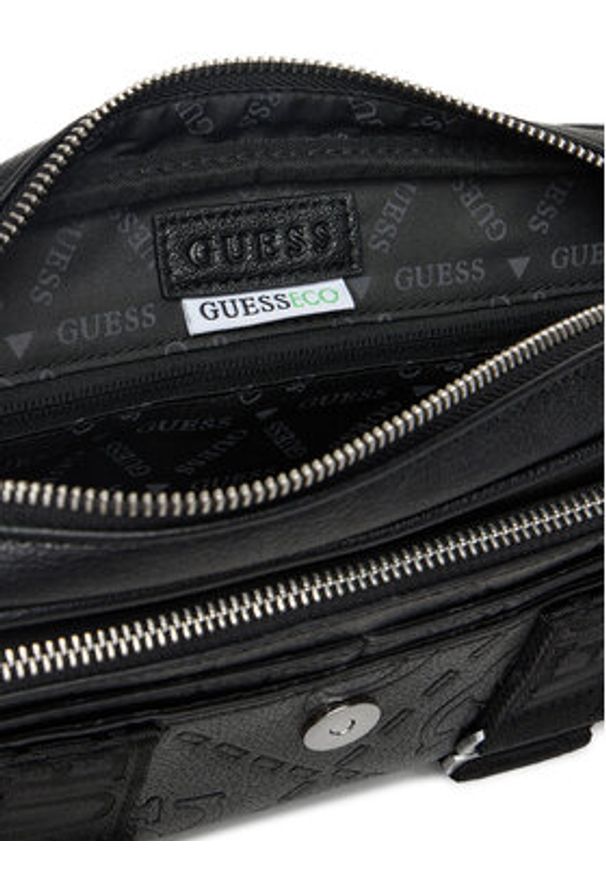 Guess Saszetka HMBOMG P5464 Czarny. Kolor: czarny. Materiał: skóra