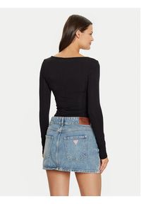 Guess Body W5RP00 K68D2 Czarny Slim Fit. Kolor: czarny. Materiał: wiskoza #5