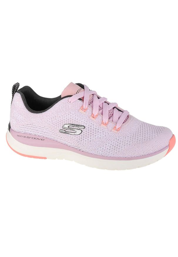 skechers - Buty sportowe Sneakersy damskie, Skechers Ultra Groove. Kolor: różowy. Model: Skechers Sport. Sport: turystyka piesza
