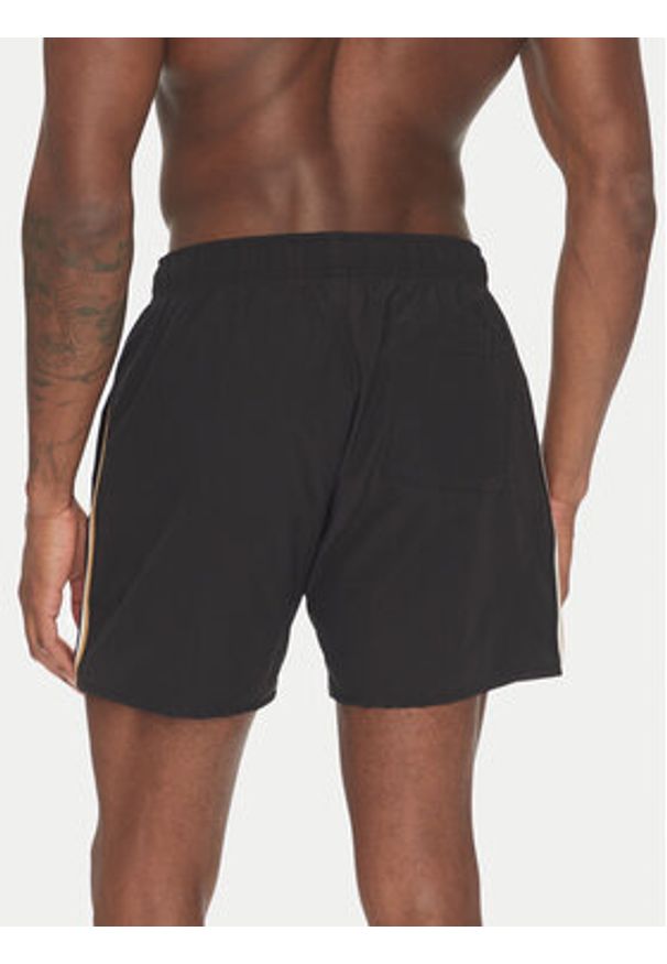 BOSS - Boss Szorty kąpielowe Iconic 50491594 Czarny Regular Fit. Kolor: czarny. Materiał: syntetyk