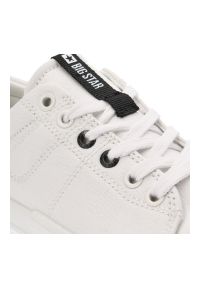 Big-Star - Białe Trampki Big Star Sportowe Obuwie Damskie. Kolor: biały. Materiał: materiał. Styl: sportowy #6