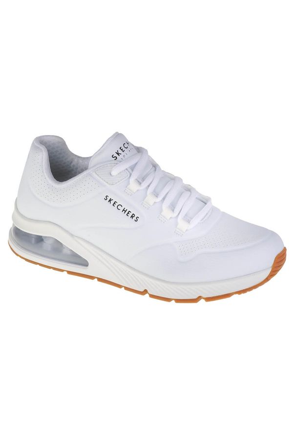 skechers - Buty do chodzenia damskie Skechers Uno 2 Air Around You. Zapięcie: sznurówki. Kolor: biały. Materiał: materiał, syntetyk. Szerokość cholewki: normalna. Sport: turystyka piesza