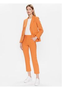 Weekend Max Mara Spodnie materiałowe Rana 2351310137 Pomarańczowy Slim Fit. Kolor: pomarańczowy. Materiał: syntetyk, materiał