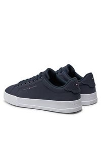 TOMMY HILFIGER - Tommy Hilfiger Sneakersy Th Court X Ventile 1D2 FM0FM05114 Granatowy. Kolor: niebieski. Materiał: materiał #5