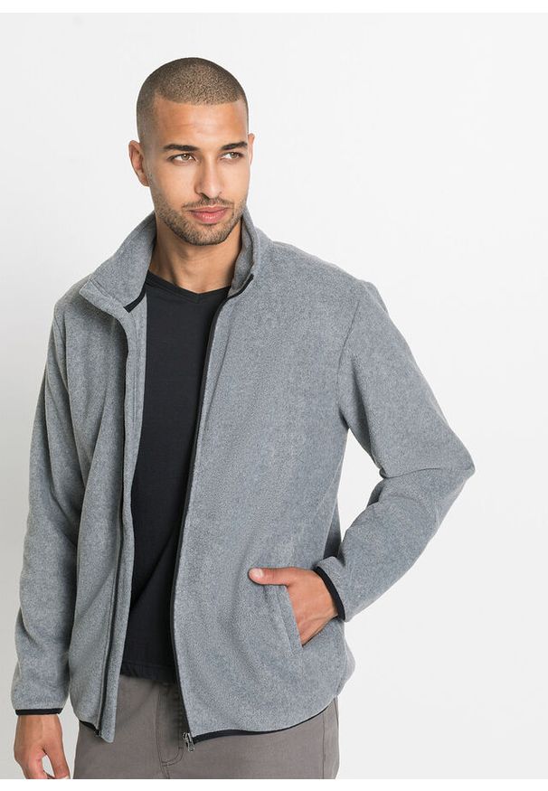 bonprix - Bluza rozpinana z polaru (2 szt.). Kolor: czarny. Materiał: polar