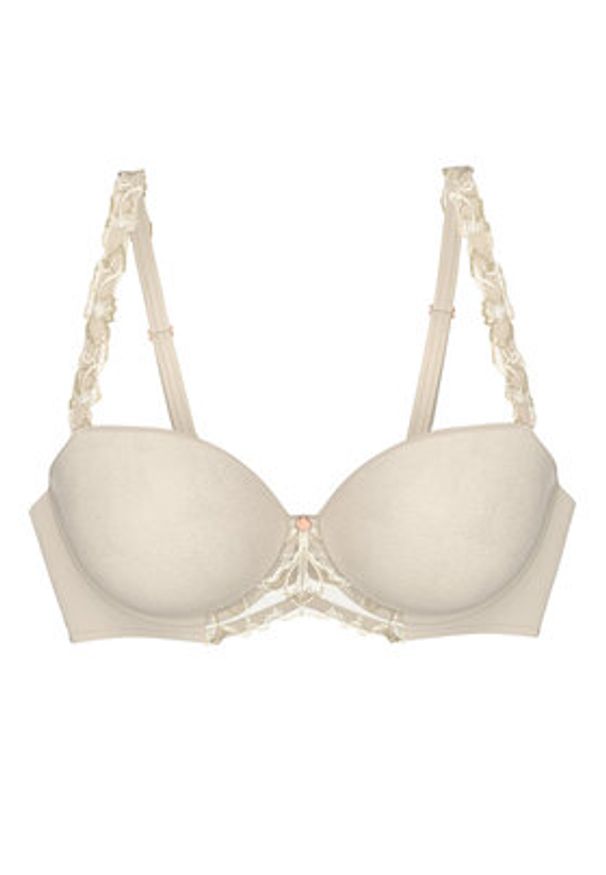 Triumph Biustonosz z fiszbiną Wild Azalea 10219858 Beżowy. Kolor: beżowy. Materiał: syntetyk