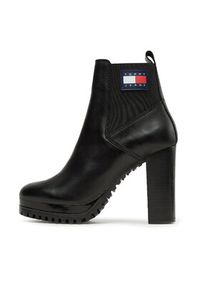 Tommy Jeans Botki Tjw New Ess High Heel Boot EN0EN02439 Czarny. Kolor: czarny. Materiał: skóra #3