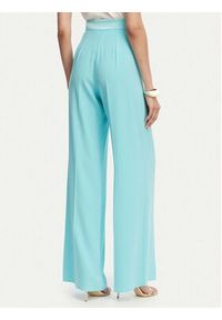Marella Spodnie materiałowe Stampa 2613131032 Turkusowy Straight Fit. Kolor: turkusowy. Materiał: acetat #5