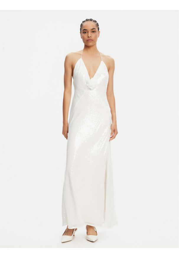 BARDOT - Bardot Sukienka wieczorowa Aradia 59278DB5 Biały Regular Fit. Kolor: biały. Materiał: syntetyk. Styl: wizytowy