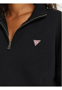 Guess Bluza W4BQ15 KC811 Czarny Relaxed Fit. Kolor: czarny. Materiał: bawełna