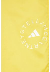 Adidas by Stella McCartney - adidas by Stella McCartney Kurtka damska kolor żółty przejściowa oversize. Typ kołnierza: kaptur. Kolor: żółty. Materiał: materiał. Długość rękawa: raglanowy rękaw #5