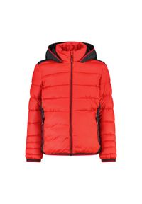 Kurtka puchowa z odpinanym kapturem dla dzieci CMP. Kolor: czerwony. Materiał: puch #1