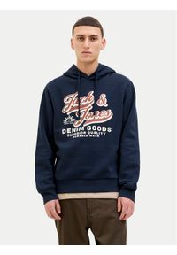 Jack & Jones Bluza Logo 12279649 Granatowy Regular Fit. Kolor: niebieski. Materiał: syntetyk #1