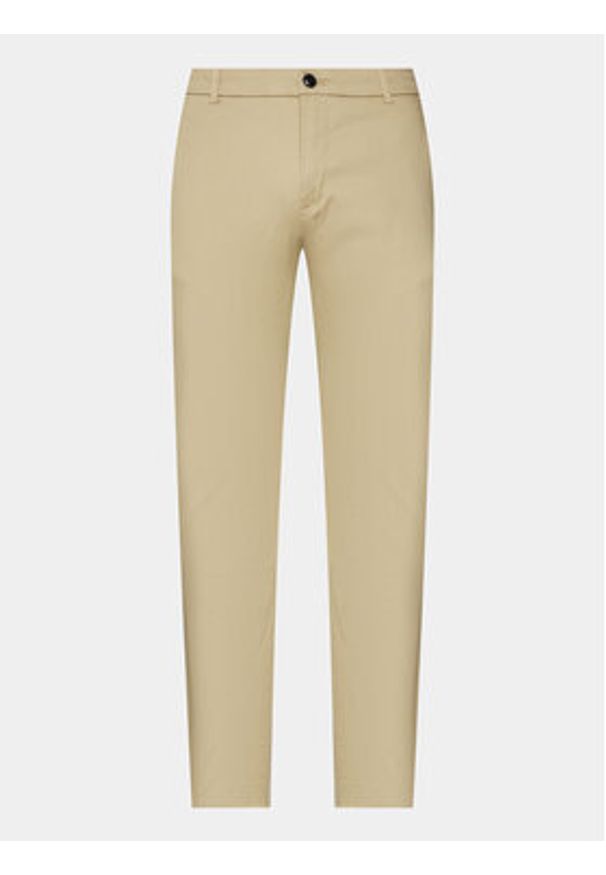 Lindbergh Chinosy 30-005044 Beżowy Slim Fit. Kolor: beżowy. Materiał: bawełna